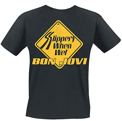 Bon Jovi Slippery When Wet Distressed T-Shirt