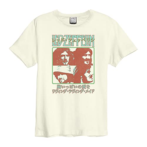 Amplified Unisex Adult Japan Poster Led Zeppelin T-Shirt