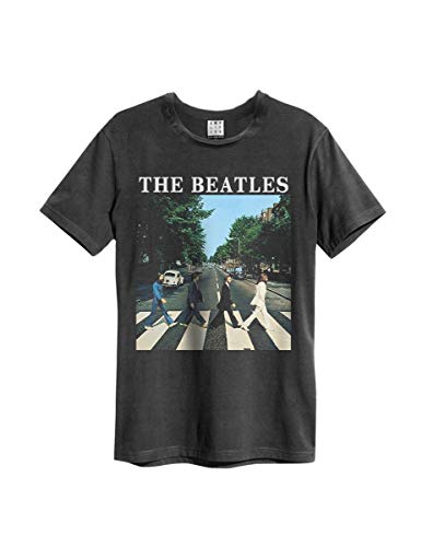 Amplified The Beatles 'Abbey Road' T-Shirt Clothing (Large) Charcoal Grey