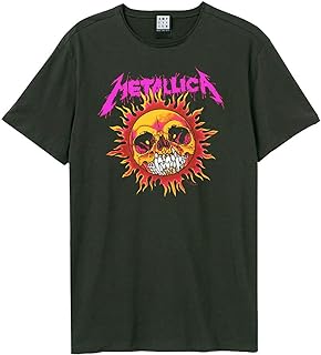 Unisex Adult Neon Sun Metallica T-Shirt