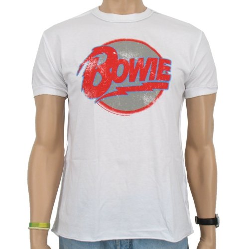 David Bowie – Diamond Amplified Band T-Shirt – White