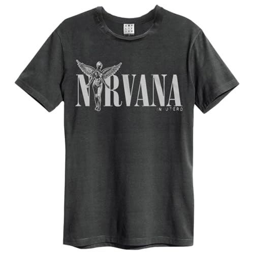 Amplified Nirvana in Utero Unisex Cotton Charcoal T-Shirt -3XL
