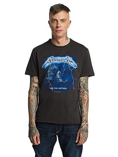 Amplified Men's Metallica-Ride The Lightning T-Shirt