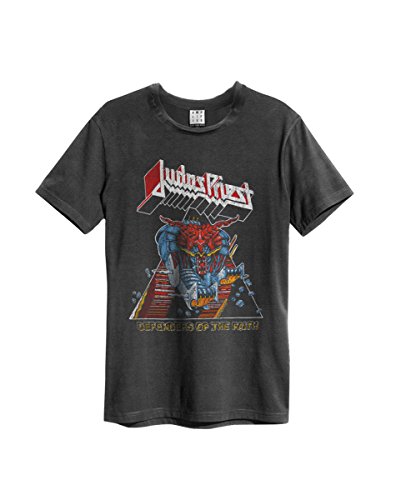 Amplified Judas Priest - Defenders - Mens Charcoal T-Shirt (XX-Large)