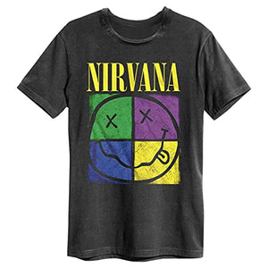 Nirvana 4 Square Smiley T-Shirt